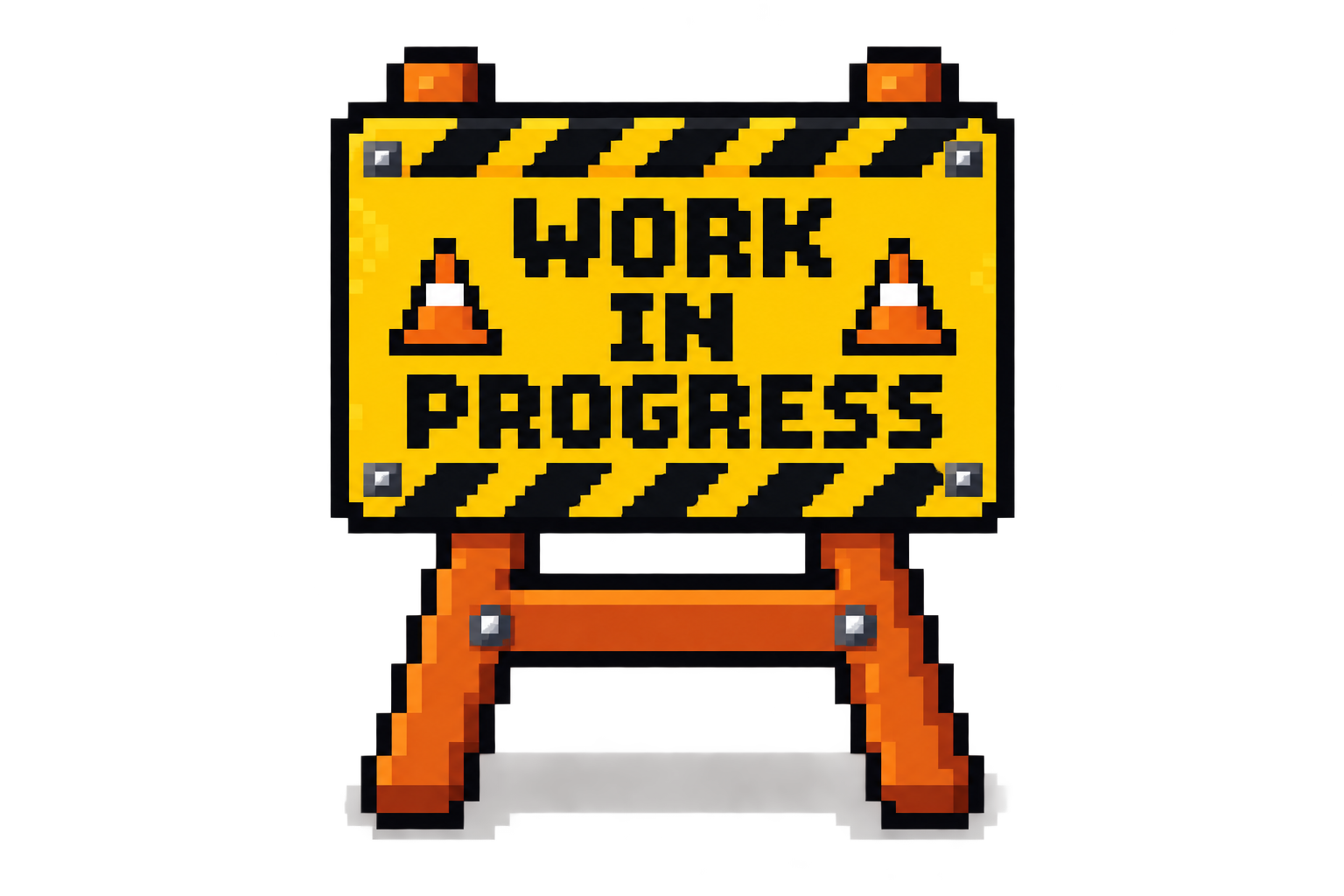Work in progress sign
